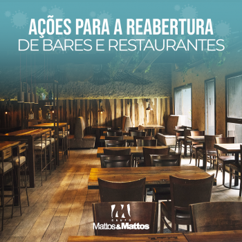 Ações para a reabertura de bares e restaurantes
